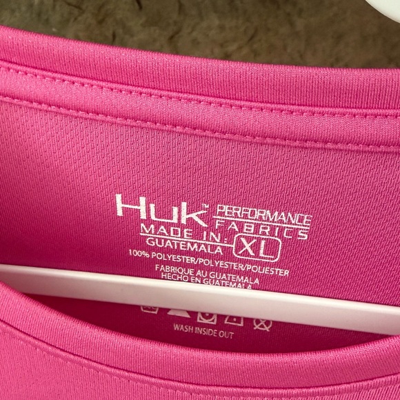 Huk Women's Vibrant Pink Long Sleeve Tee - Picture 3 of 8